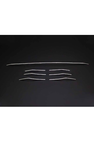 Ön Tampon Çıtası Krom Üst Kalite 7 Parça Megane-4 Hb 5d 2016 Ve Sonrası Modeller İçin