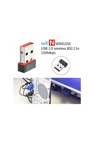 Mini Usb Wireless Dongle 802.11 B/g/n 150mbps Kablosuz Wifi Adaptör