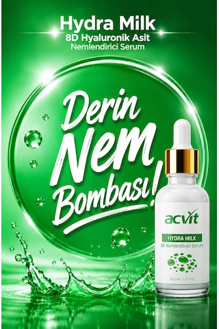 Hydra Milk 8d Nemlendirici Serum 30 Ml