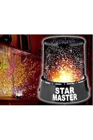 Projeksiyon Gece Lambası - Tavana Işık Yansıtan Led Işık Renkli