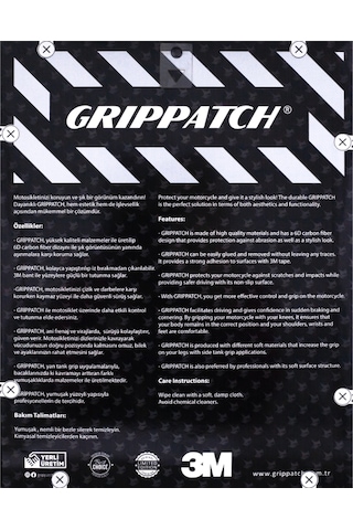 Kawasaki Zx-6r 2025 İle Uyumlu Kaydırmaz 6d Karbon Ve Şeffaf 10 Parça Tank Pad Seti Gc68 Siyah Motor KARBON