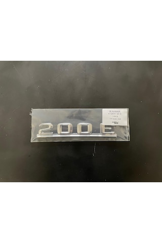W124 200e Bağaj Tip Yazısı