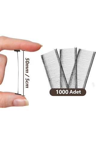 Siyah Standart 50milimetre /5cm Etiketleme Kılçığı 1000 Adet