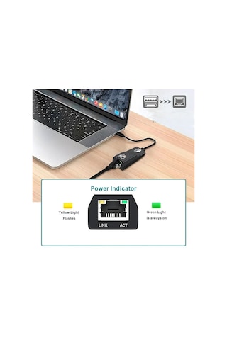 Type C Ethernet Adaptörü 10/100 Mbps Usb C 3.0 Rj45 Ethernet Lan Adaptörü