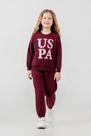 U.S. Polo Assn. Kız Çocuk Baskılı Mor Uzun Kol Eşofman Takımı Us2712-c-v2 Us2712-c-v2