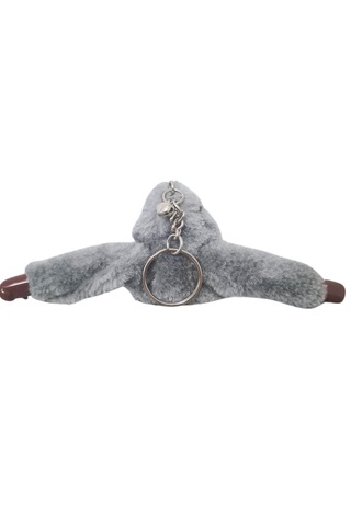 Anıl Bags Maymun Peluş Anahtarlık 6 Adet Gri