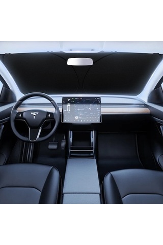 Novahub Araba Güneşliği Ön Kalkan Güneş Koruma Isı Yalıtımı Güneşlik Bölme Perde, Şemsiye/ 1 Adetli Set