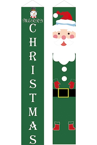 Wezone "dayanıklı Noel Bayrağı - İç Ve Dış Mekan Süsleme İçin Renkli Parti Dekoru" Çok Renkli