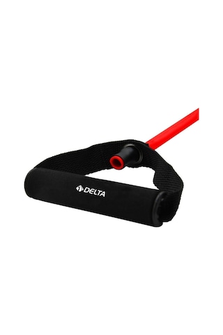 Delta 120 Cm Tutacaklı Tam Sert 9 13 Mm Pilates Direnç Lastiği Kırmızı