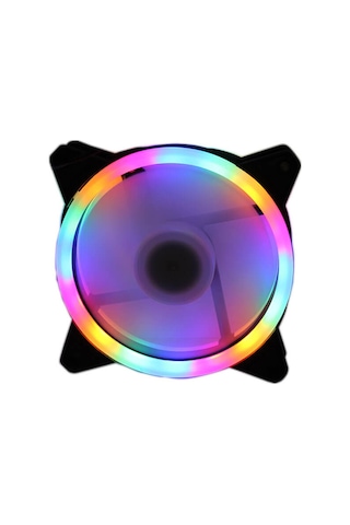 Coolmoon Rgb Renkli Sessiz Fan 3 Pin Pwm 2 Pin Molex 12 CM Kasa Fanı
