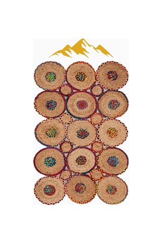 Modern Desenli Lazer Kesim Dijital Baskı Kaymaz Taban Halı H0438 Renkli