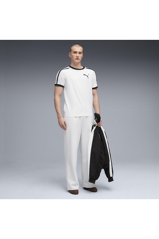Puma T7 Ringer Erkek Beyaz Günlük Stil T-shirt 63524202 Beyaz