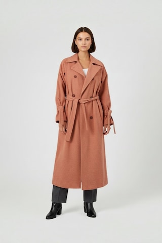 Durivya Oversize Kaşe Kaban Tarçın