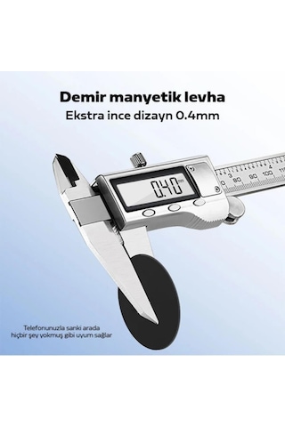 Lexroo 0.4mm 2 Adet Set Ultra İnce Yapışkanlı Metal Mıknatıs Standart