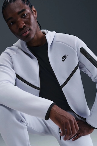 Nike Tech Fleece Full Zip Windrunner Hoodie Kapüşonlu Unisex Sweatshirt Mor