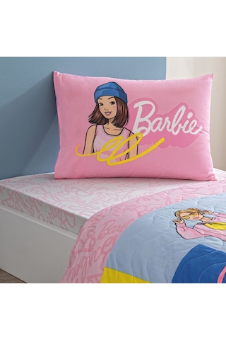 Taç Lisanslı Barbie Bright Tek Kişilik Pamuk Complete Set 000000001000050026 Çok Renkli