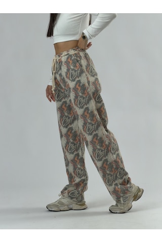Cocopelli Chef Baggy Kadın Pantolon Coc3483 Desenli