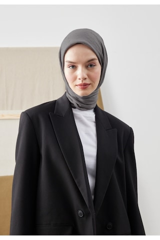 Bambu Kraş Eşarp Tesettür Giyim, Hafif, Rahat, Şık, Yüksek Kalite, Hijab, Scarf, Shawl Koyu Gri