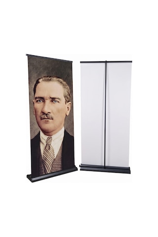 Atatürk Poster Baskılı Pro Roll Up Banner 100x200cm No:2 Diğer