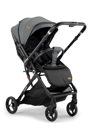 Baby2go Rabbit Çift Yönlü Kabin Bebek Arabası / Gri