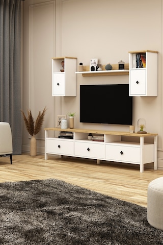 Remy Tv Ünitesi 180 Tv-d2u1 Sepet - Beyaz Sepet - Beyaz