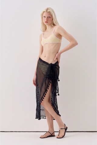 Sagaza Studio Ss6182 Fileli Pareo Siyah
