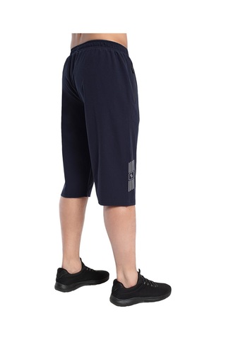 Crozwise Spor Lycra - Erkek Lacivert Likralı Spor Kapri - 8036-01