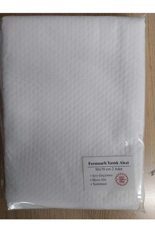 Denizli Çeyiz 2'li Sıvı Geçirmez Fermuarlı Yastık Alezi Çok Renkli