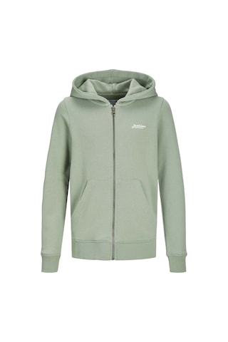 Jack & Jones Jjbeau Sweat Zıp Hood Jnr Yeşil Erkek Çocuk Sweatshirt 000000000102257558 Yeşil