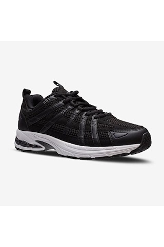 Lescon Pace Runner Unisex Koşu Ve Spor Ayakkabısı Siyah Siyah