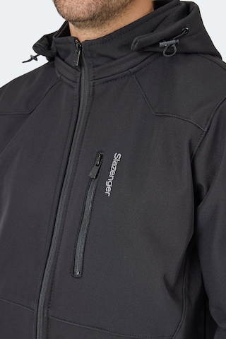 Slazenger Harmonıc Erkek Kapüşonlu Fermuarlı Siyah Yelek Siyah