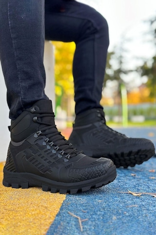 Big King Siyah Hydro Su Geçirmez Erkek Outdoor Trekking Bot 001