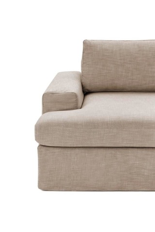 Mode Siesta Kuş Tüyü Berjer 11 Kahverengi Keten Kumaş İşbir Sünge Kahverengi