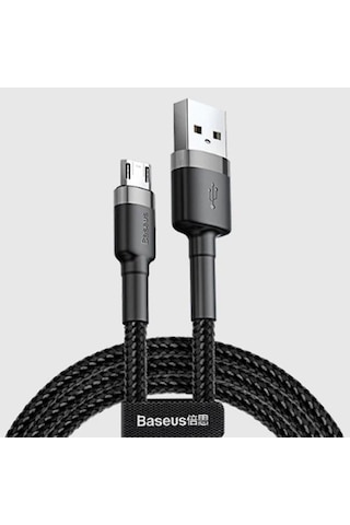 BASEUS CAFULE MİCRO USB 1METRE 2.4A HIZLI ŞARJ HALAT USB KABLO