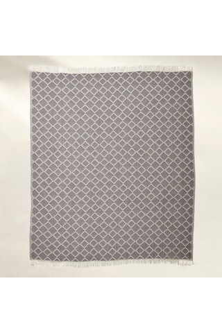 Diamond Çift Kişilik Battaniye Gri 200x220 Cm Diğer