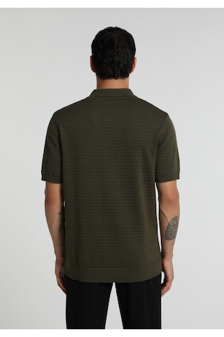 Colin's Colins Regular Fit Polo Yaka Jakarlı Erkek Yeşil Kısa Kol Kazak Cl1080523 Q1.v1 Grn