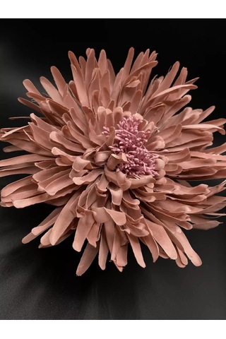 Amely Rid Kumaş Büyük Broş Toka "kore Pembesi Çiçeği" 196748677 Siyah