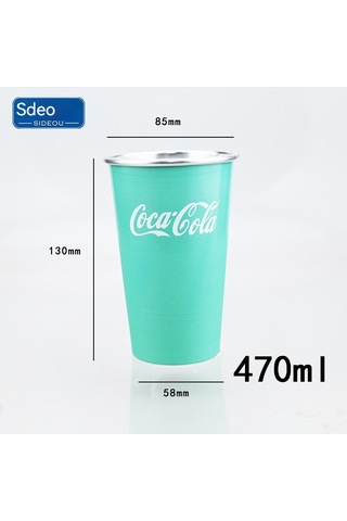 Lyon Alüminyum Renk Deştiren Bardak Dışmekan Taşına El Üminyum Bardak Pembe Pembe