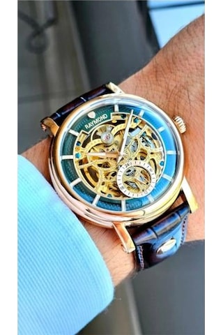 Raymond Rym-4853r-brw-grn Erkek Kol Saati Gümüş