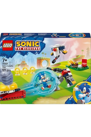 LEGO® Sonic the Hedgehog™: Sonic’in Kamp Ateşi Çarpışması 77001 - 7 Yaş ve Üzeri Çocuklar için Koleksiyonluk Oyuncak Yapım Seti (177P)