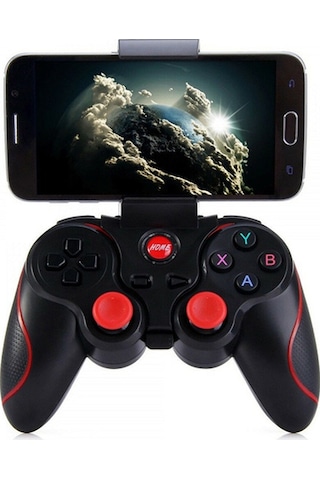 X3 Bluetooth Kablosuz Oyun Kolu Gamepad + Telefon Tutucu Stand