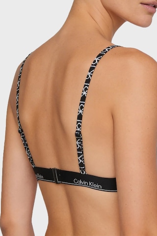 Calvin Klein Üçgen Logolu Bikini Üstü Lv00q6120832n Bayan Bikini Üstü Lv00q61208 32n Siyah-beyaz