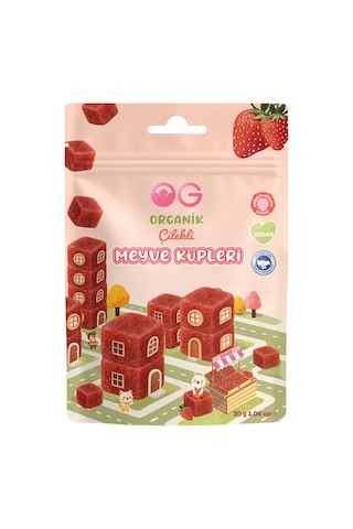 5'li Karışık Organik Meyve Küpleri Nar, Yaban Mersini, Portakal, Mango, Çilek