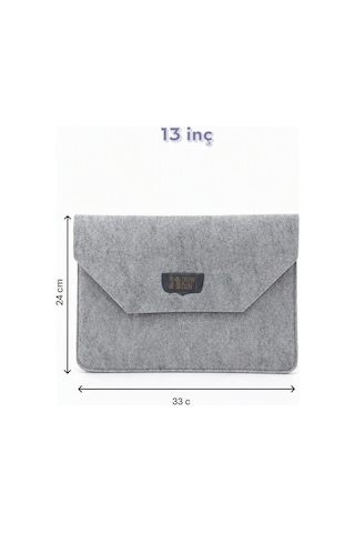 Newfull Doly Case 13 Inç Laptop / Notebook Kılıf Çantası Gri