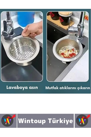Kolay Kullanım Atık Kalıntı Kötü Koku Önleyen Kuğu Tasarımlı Paslanmaz Mutfak Lavabo Drenaj Sepeti Çok Renkli