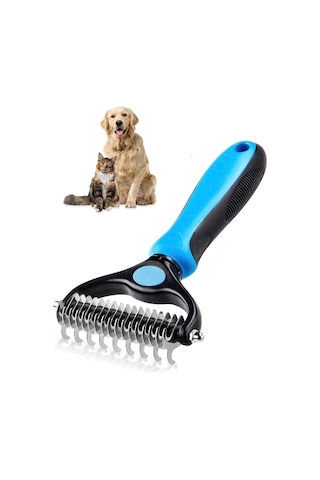 Mucit Home Metal Uçlu Köpek Kedi Uzun Tüy Bakım Tarağı Tüy Topak Kıtık Açıcı Tarak 1 Adet