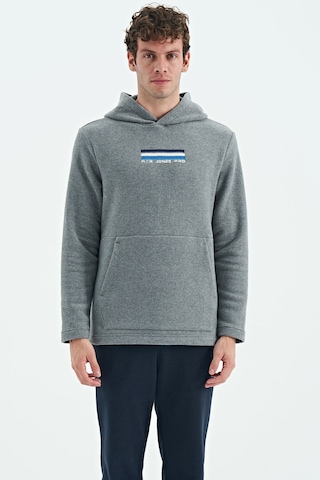 Tommy Life Hern Gri Melanj Erkek Polar Sweatshirt - 88301 GRİ MELANJ