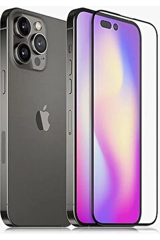 Apple Uyumlu iPhone 14 Pro Max 9d Tam Kaplayan Parmak Izi Bırakmayan Ekran Koruyucu Film