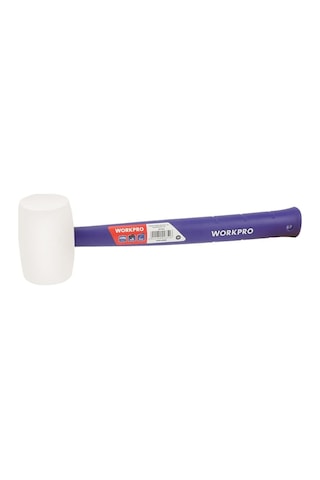 Workpro Wp241040 57mm 450gr Pvc Pp Saplı Beyaz Kauçuk Tokmak Fr Wp241040