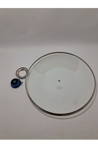 Cam Kapak 32 Cm Ve Parliement Mavi Kulp